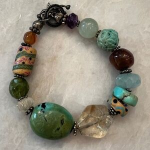 Turquoise, Citrine, Amethyst Bracelet..